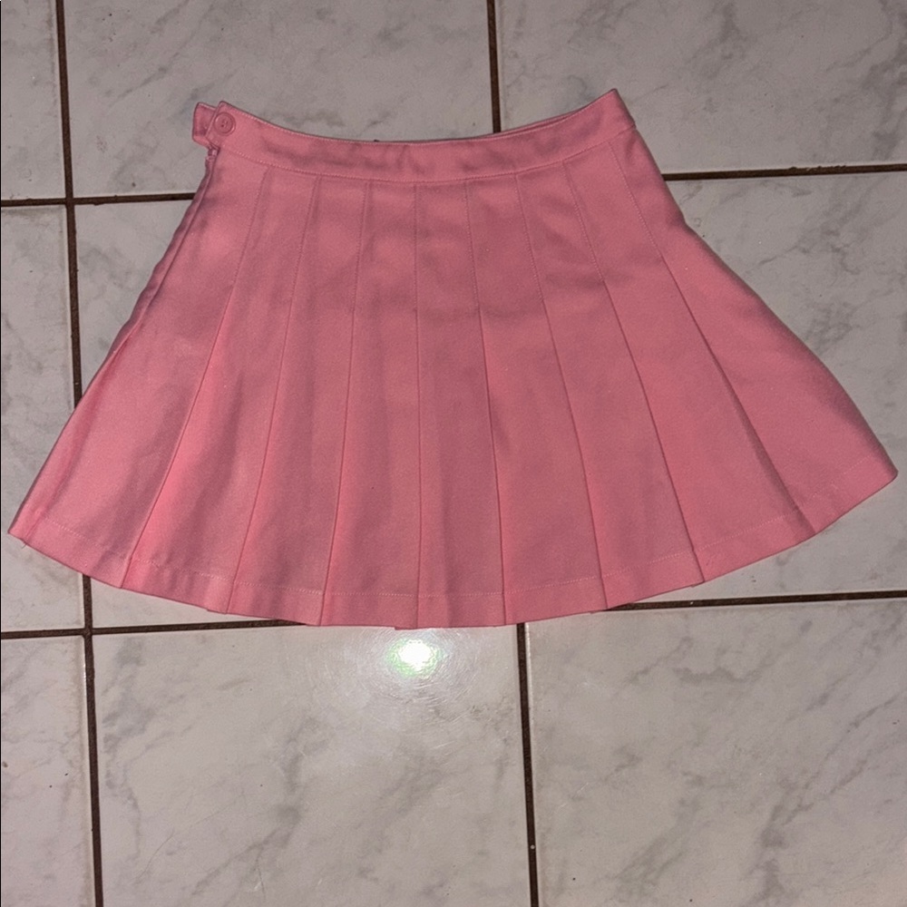 Forever 21 Pink Pleated Mini Skirt for Night Out